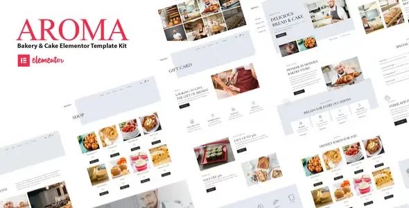 Aroma – Bakery & Cake Elementor Template Kit
